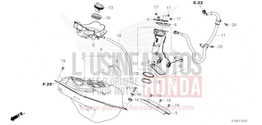 RESERVOIR A CARBURANT NSS350AP de 2023